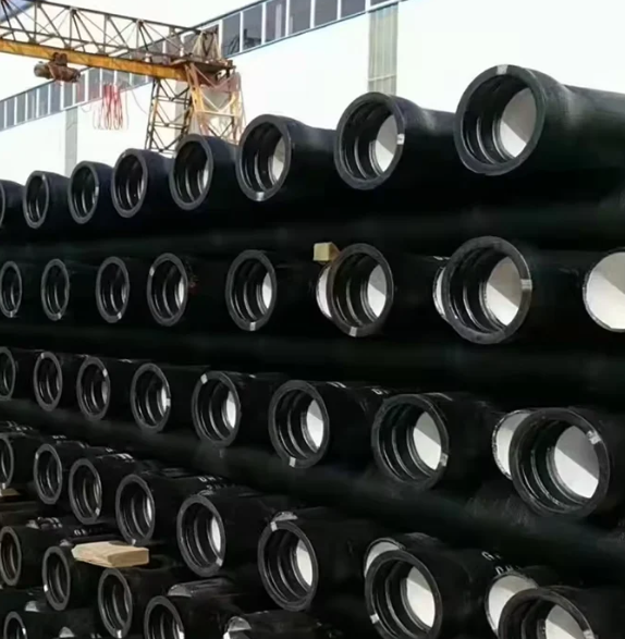Ductile iron dragging pipe