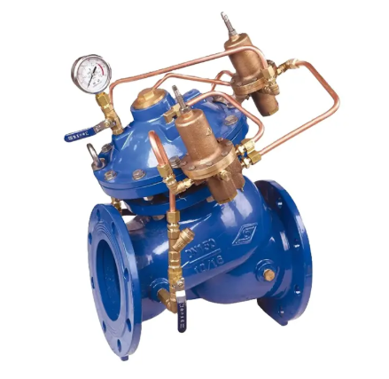 What is the principle of a control valve?