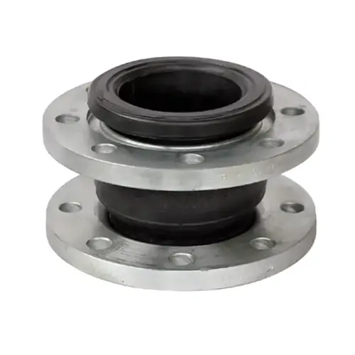 Galvanized Carbon Steel Flexible Rubber Joint Single Sphere Flange Connection