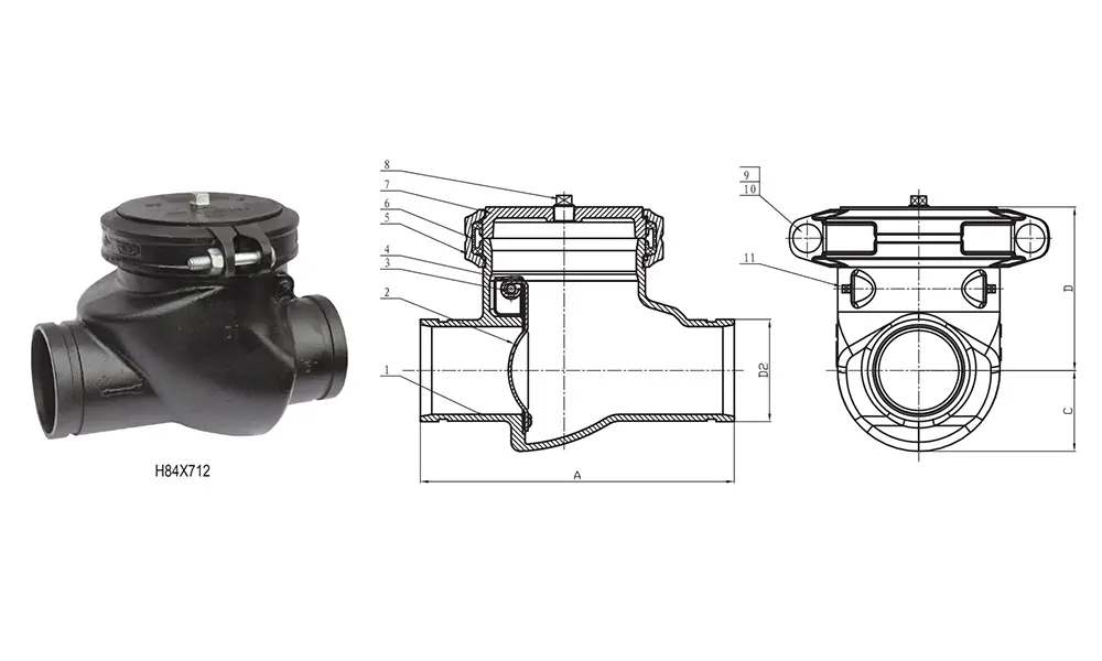 Grooved Check Valve